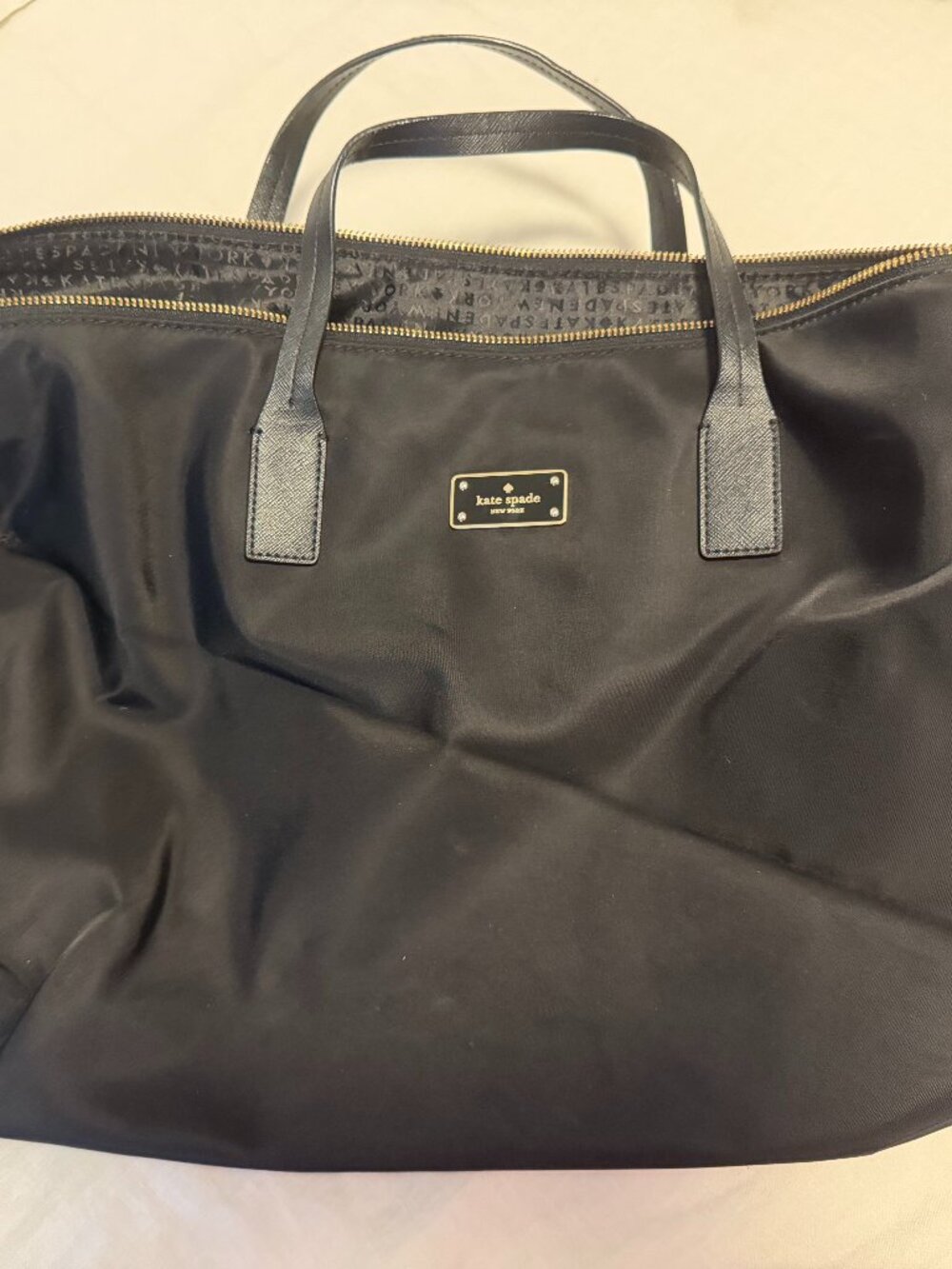 Kate Spade Black Duffle Bag